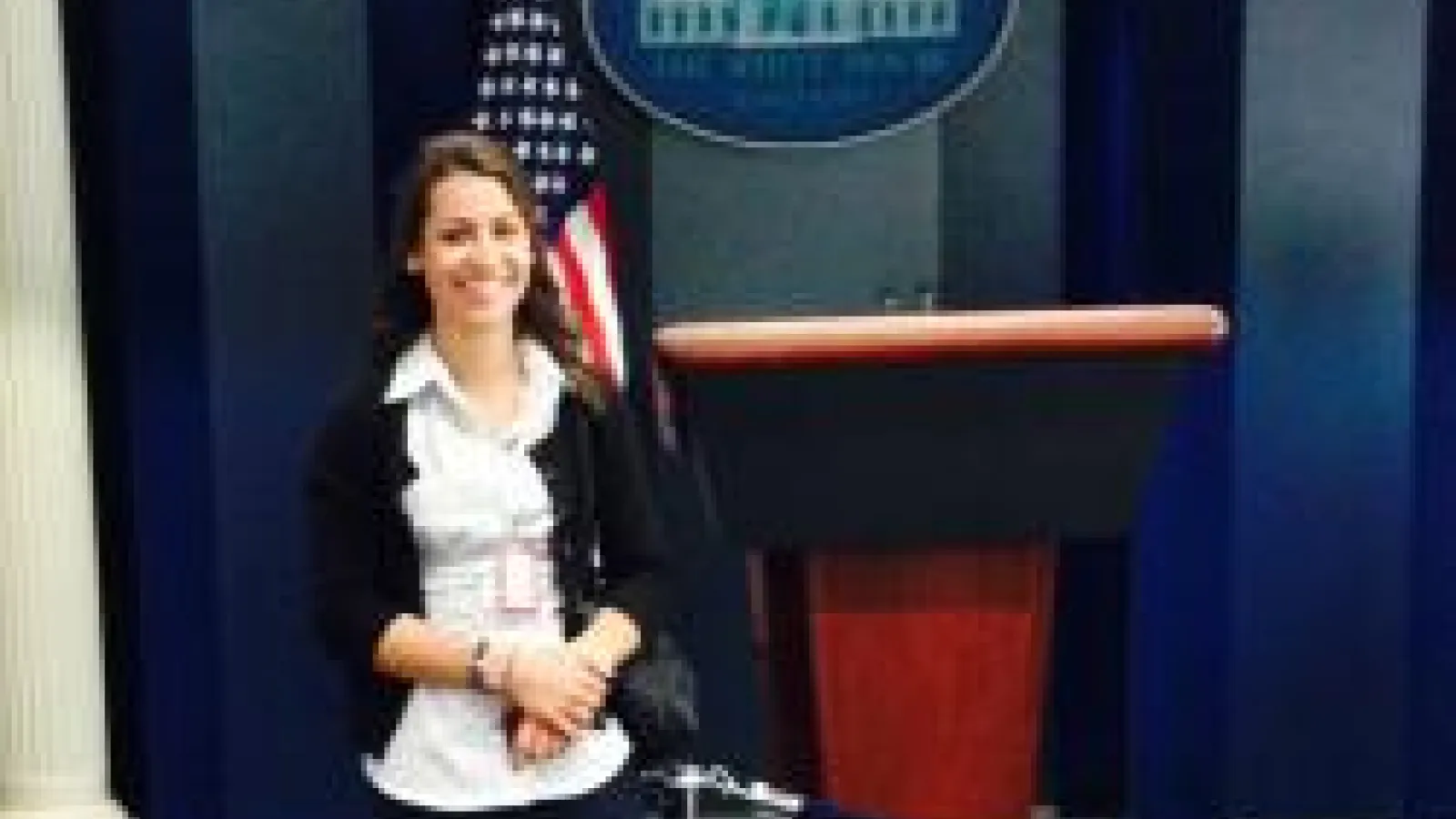 Andrea Blinkhorn in the White House.